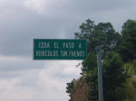 Give way to vehicles without brakes